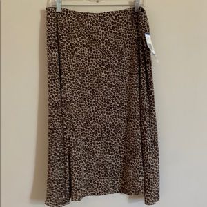 NWT Jones New York Leopard Print Skirt Size XL